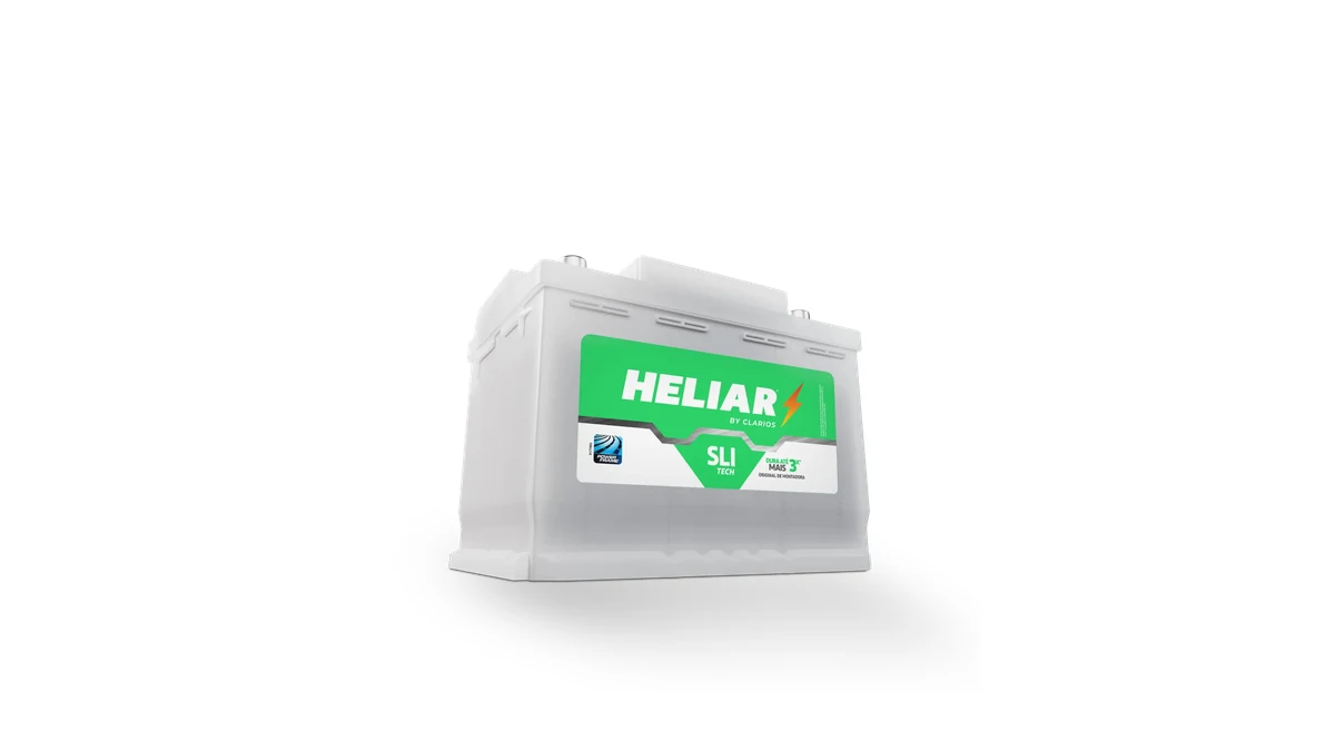 Bateria Heliar 60Ah EFB SLI Tech, entrega e instalação em Limeira
