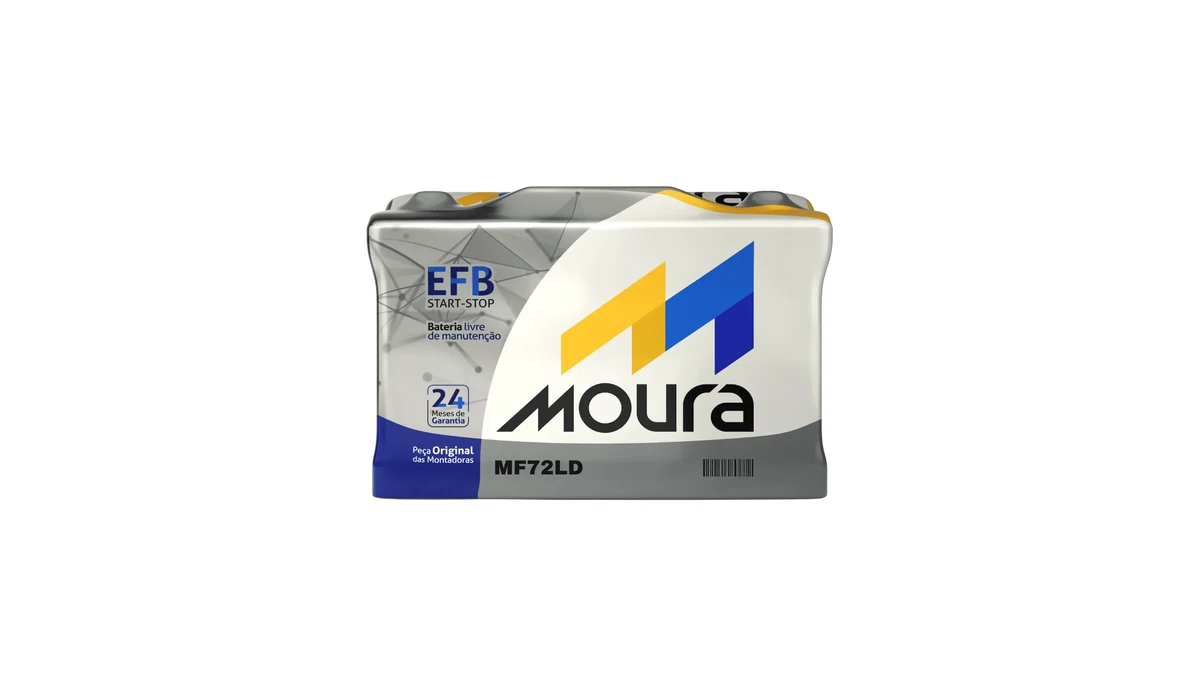 Bateria Moura 72Ah EFB Start-Stop, entrega e instalação em Limeira