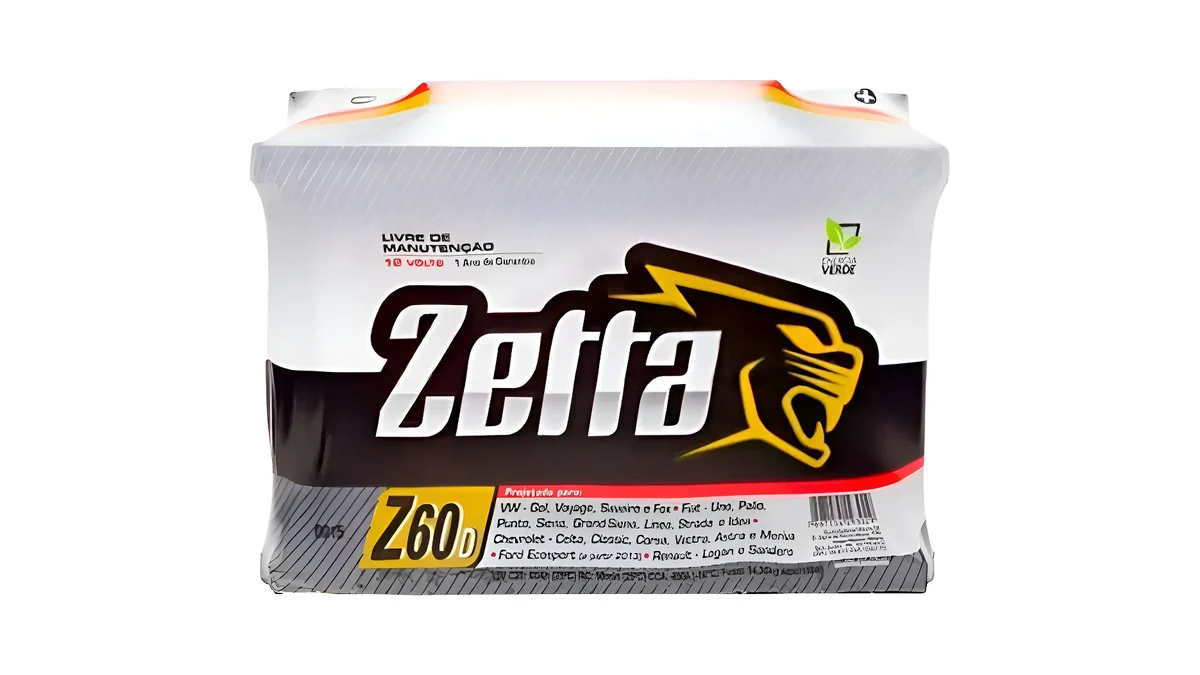 Bateria Zetta 60Ah Z60D, entrega e instalação em Limeira
